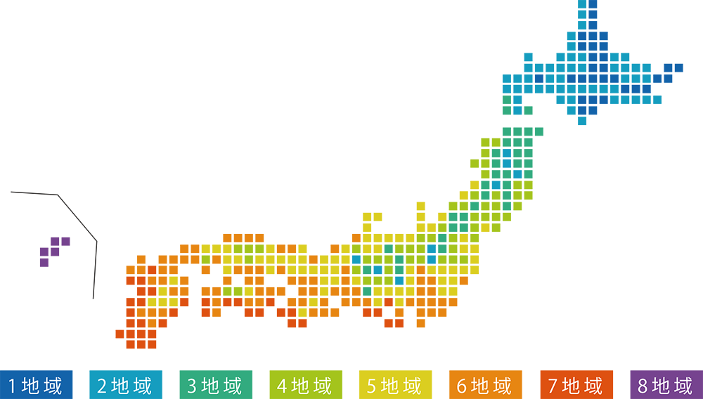 日本の省エネ地域区分