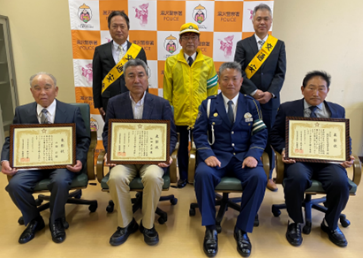 春の交通安全運動での表彰