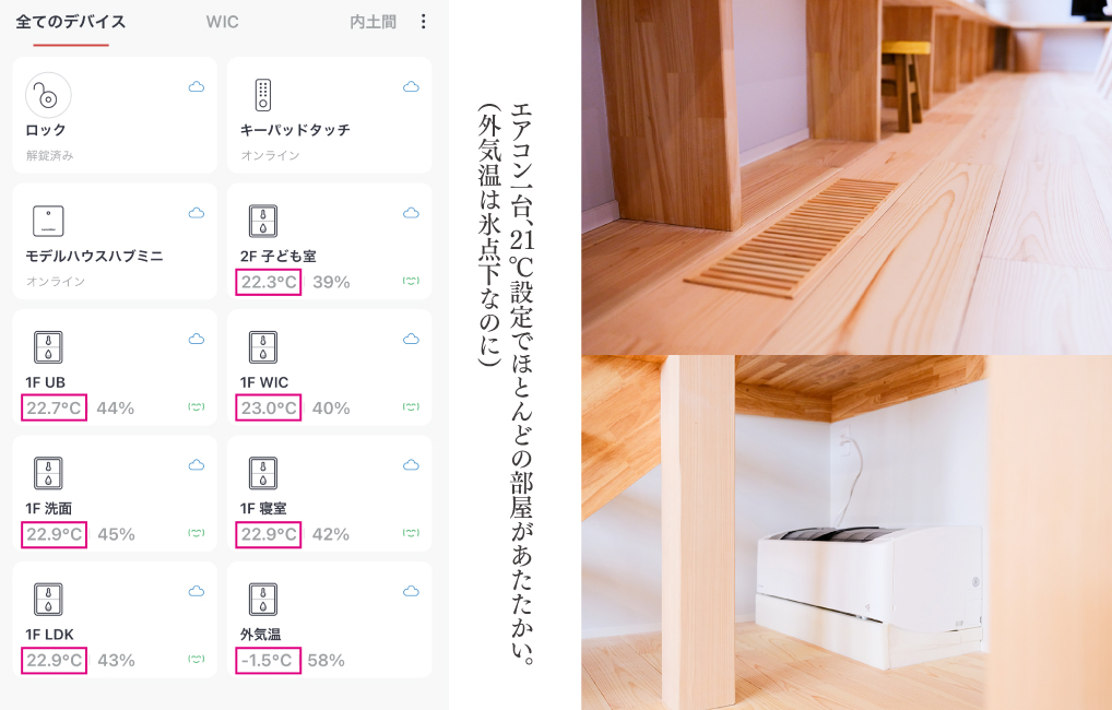 涼暖が快適空間の秘密